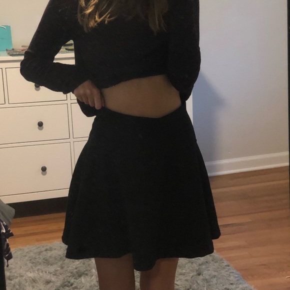 Black A-Line Skirt - Picture 4 of 6